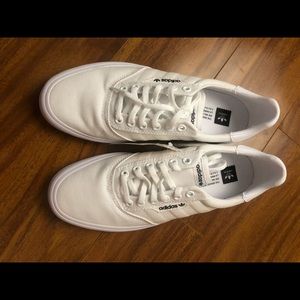 Adidas 3MC Mens Canvas Trainers In White